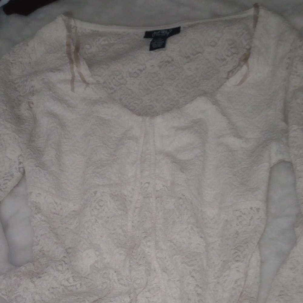 Chico's Ivory Lace Blouse